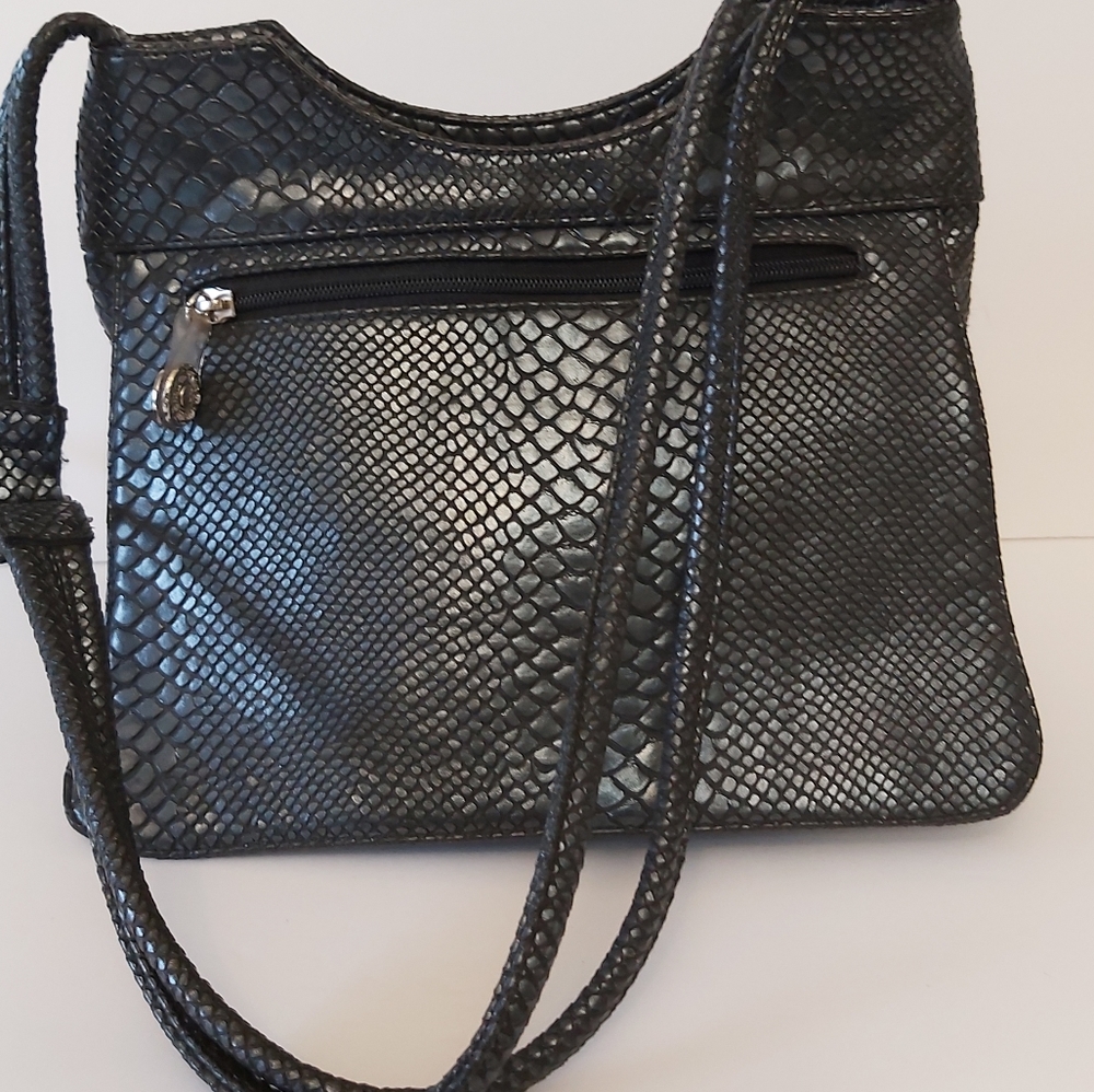 Crocodile hand bag by OLIVER made in Italie